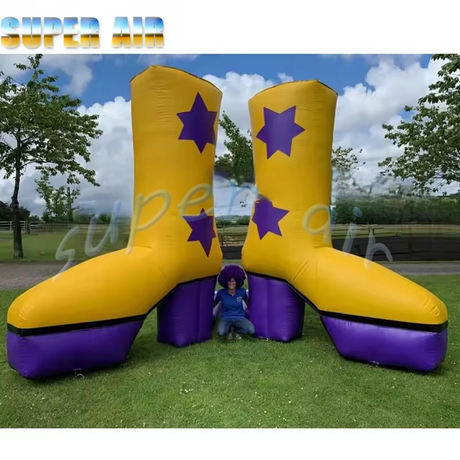 أفضل سعر تصميم جميل نموذج أحذية بكعب عالي قابل للنفخ لترويج متجر الأحذية