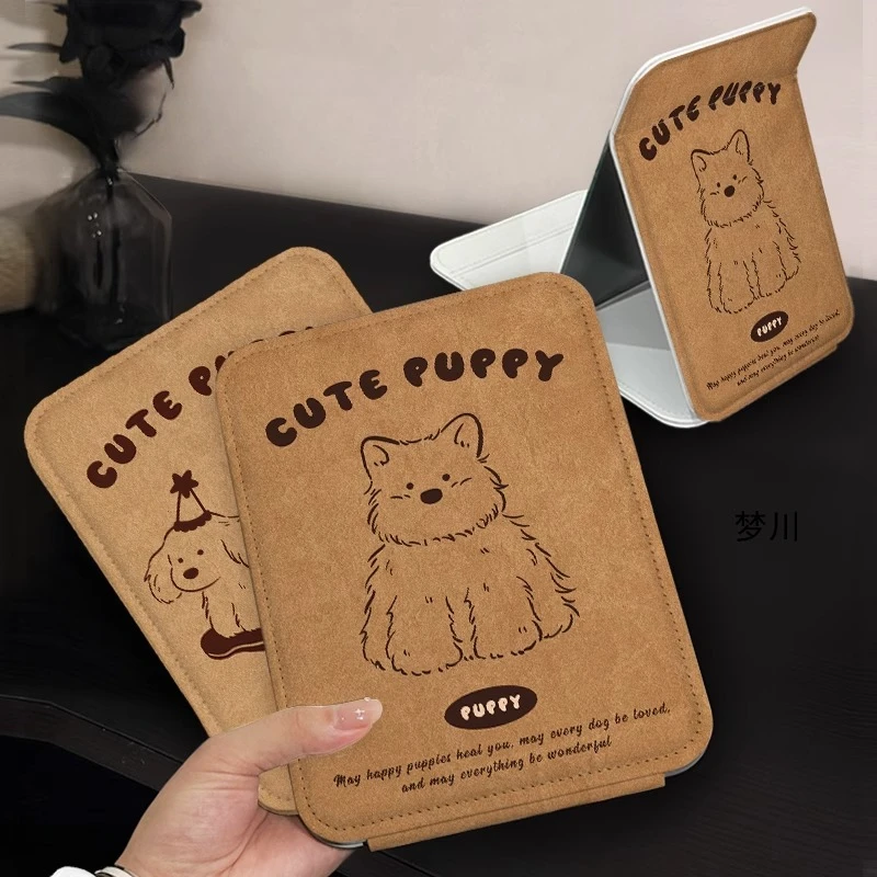 

Foldable Portable Mirrors Vintage Makeup Blocks Creative Aesthetic Mirrors Design Dorm Decorazioni Casa Home Accessories