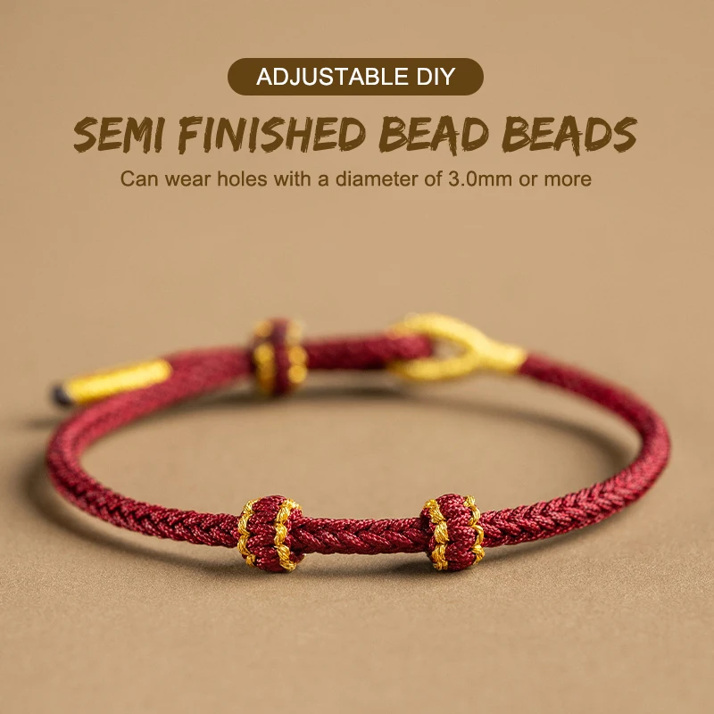 اليد المنسوجة حجم قابل للتعديل DIY الأحمر سلسلة أساور الكبار الطفل خمر محظوظ حبل أساور هدية