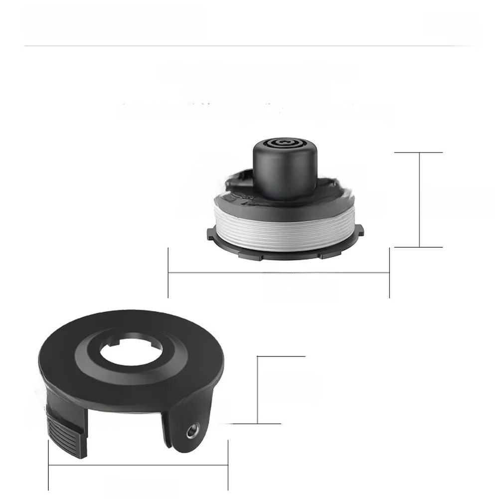 String Trimmer Spool Replacement Kit For Compatible with DUR181Z DUR181RF Featuring 6 TLM-01 Spools 1 Cover 1 Spring