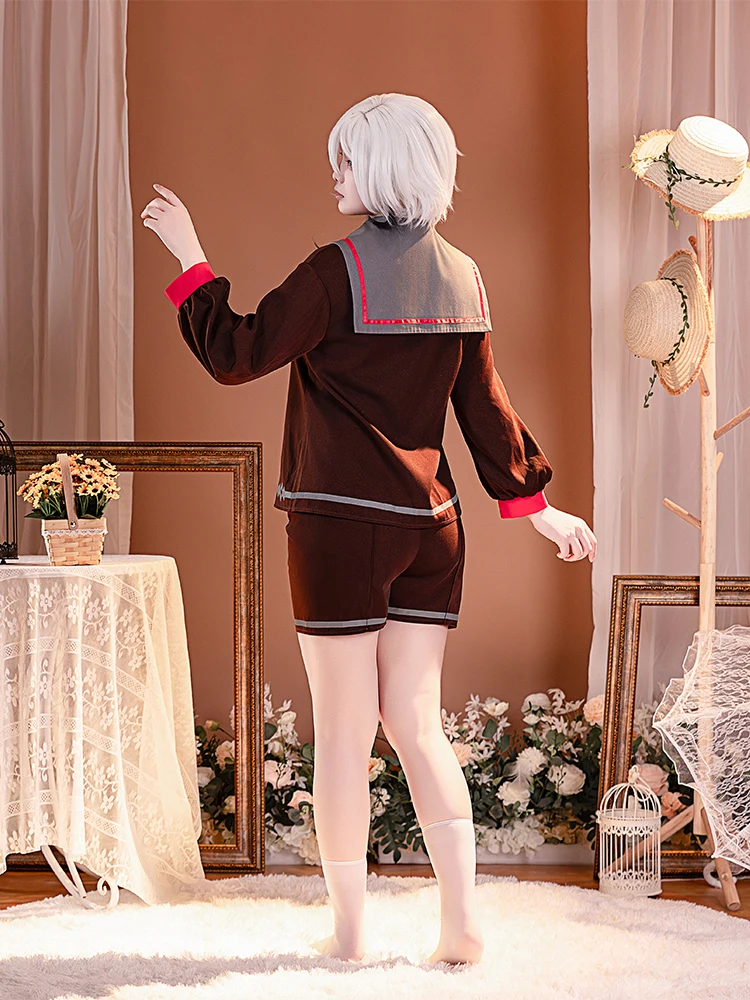 لعبة Genshin Impact Clervie/Arlecchino أزياء تنكرية لحفلة الهالوين وعيد الميلاد لعب الأدوار الهزلية في المخزون للنساء مقاس XS-XXL