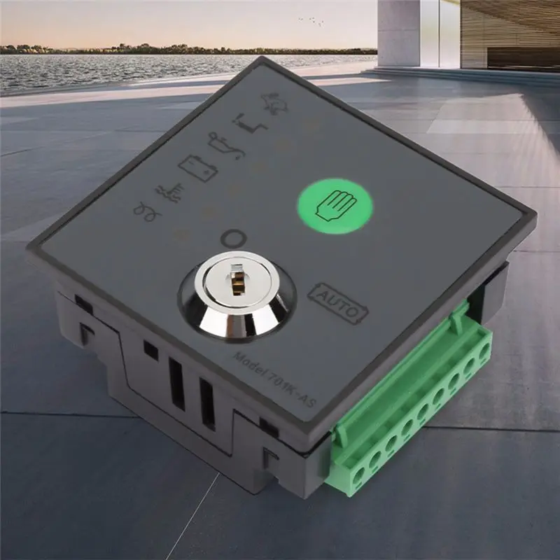AEE8-DSE701AS Black Generator Controller ABS Generator Controller With Keys Generator Control Panel Self-Starting Accessories