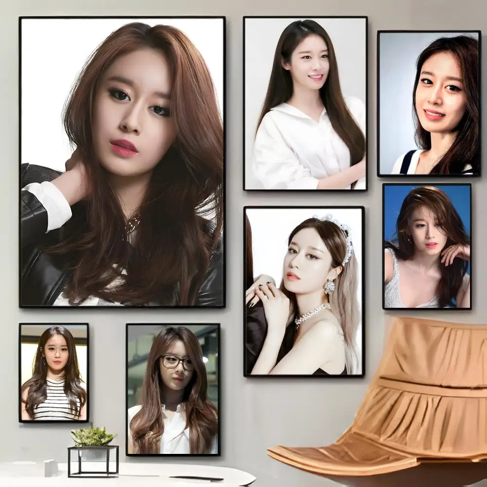Hot Trendy Idol Star P-Park Ji yeon Poster Sticky Waterproof Coffee House Bar Room Wall Decor Gift