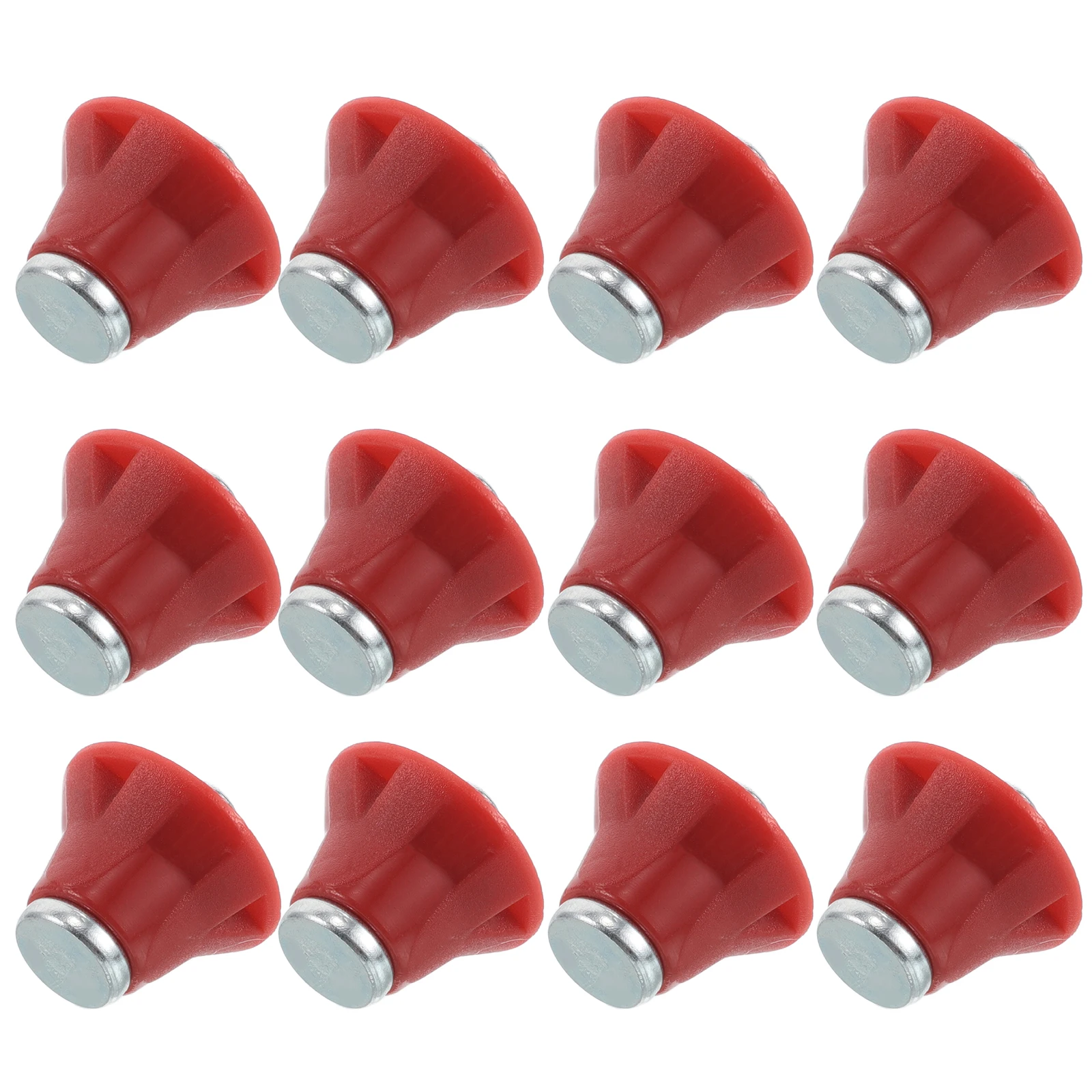 

12pcs Football Metal Studs Cleat Replacement Red Football Shoe Cleats Soccer Spikes Grass Turf Hard Ground Shoes Supply