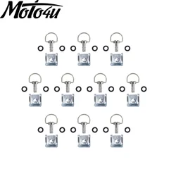 14mm 17mm 19mm Motorcycle Fairing Fasteners Quick Release D-RING 1/4 Turn Rivet 10 Sets Racing bolts screws For YAMAHA
