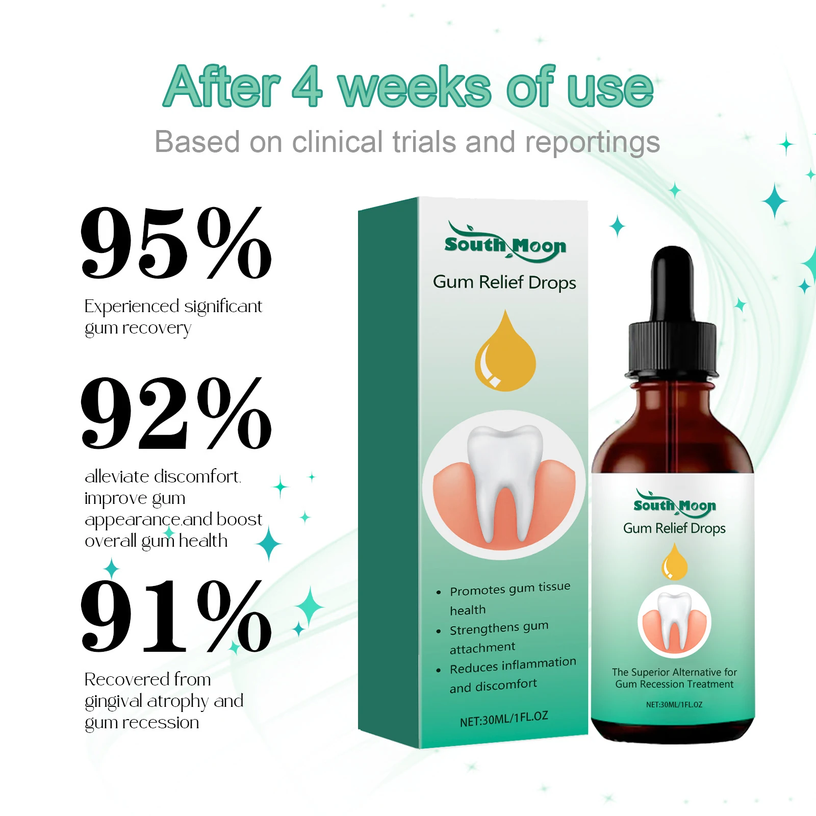 Gouttes de réparation gingivale, réparation rapide des caries, blanchiment des dents, élimine les taches de Plaque jaune, soulage les gencives, dentifrice
