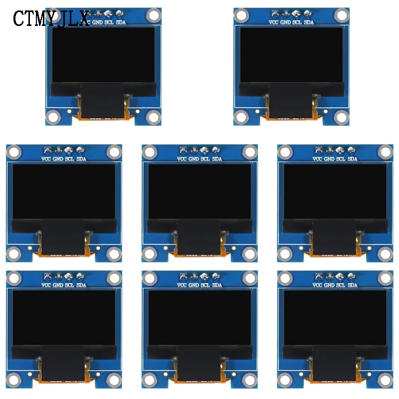 10pcs 0.96 inch IIC Serial White/Blue/Yellow Blue OLED Display Module 128X64 I2C SSD1306 12864 LCD Screen Board For Arduino