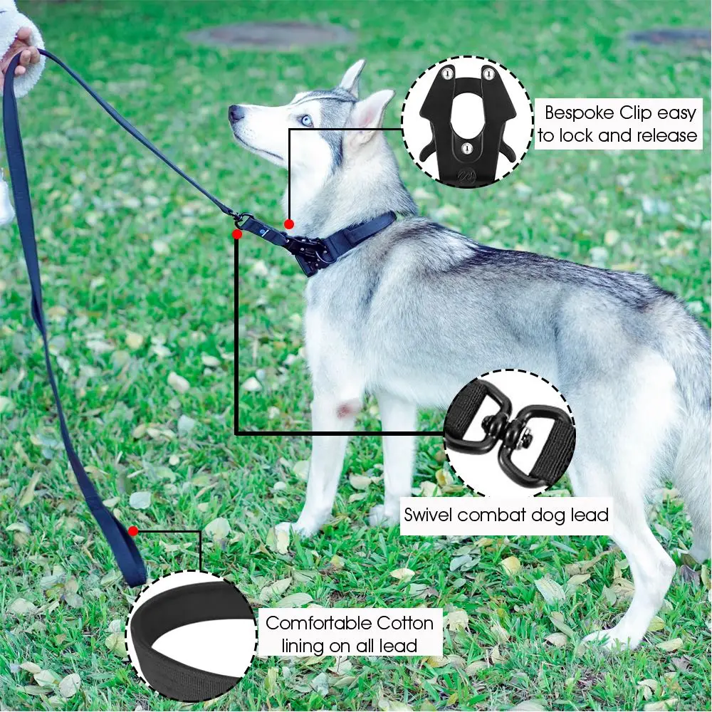 Quick Release Militär Verkehr Große Heavy Duty Nylon Gehen Starke Hund Griff Taktische Ausbildung Blei Strap Tsug Halsband Se – Detail 13