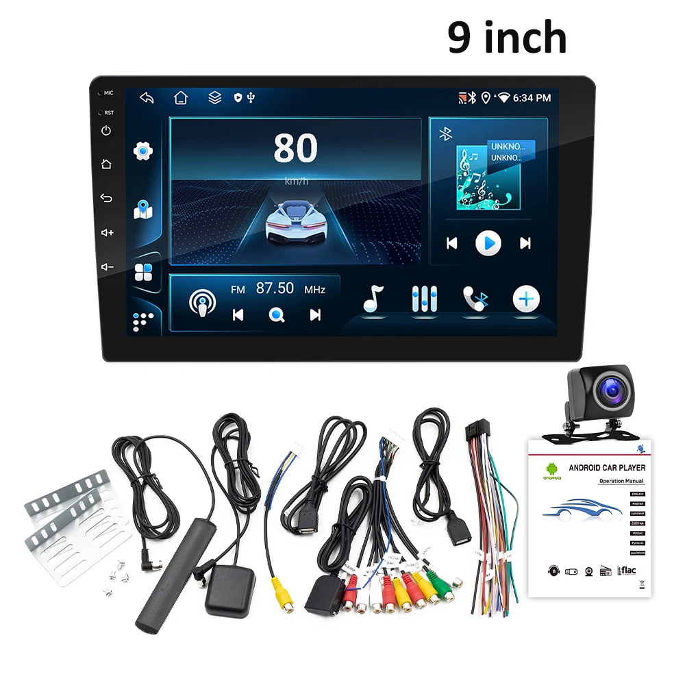ESSGOO 7 9 10 "Carplay Autoradio Android Auto Stereo Multimedia Speler 6GB 128GB Universele autoradio Auto Intelligent Systeem