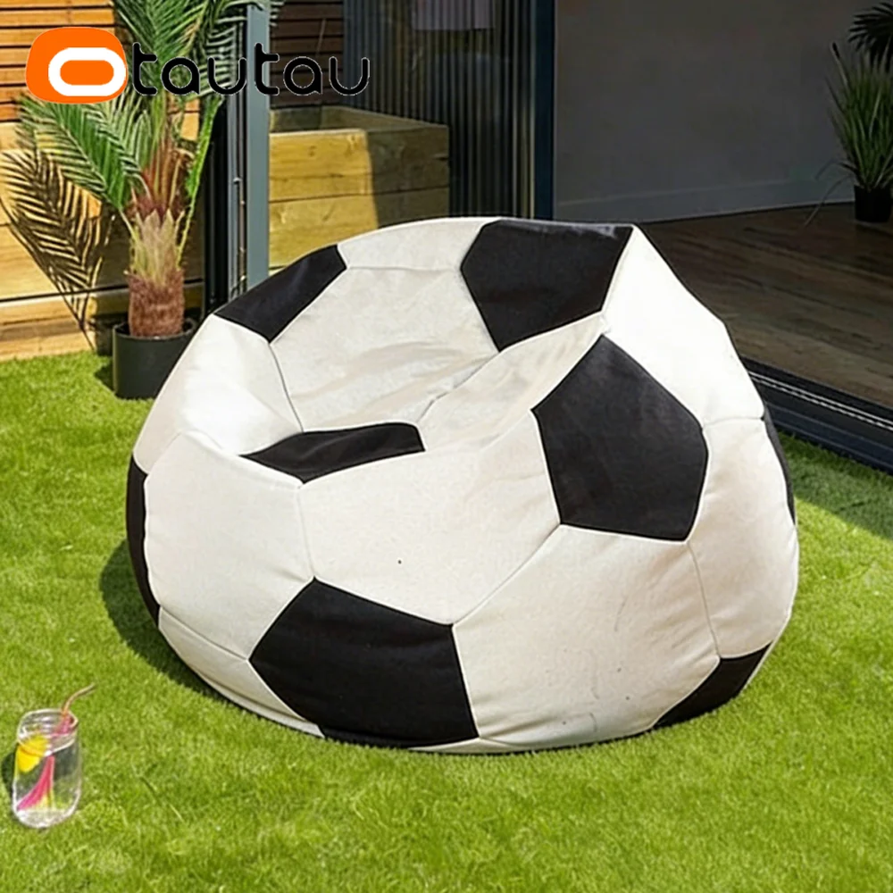 OTAUTAU Outdoor Football Bean Bag Cover Swim Pool Garden Game Pouf Beanbag Cover DD221【No Filler!Need Buy Filler Yourself!】