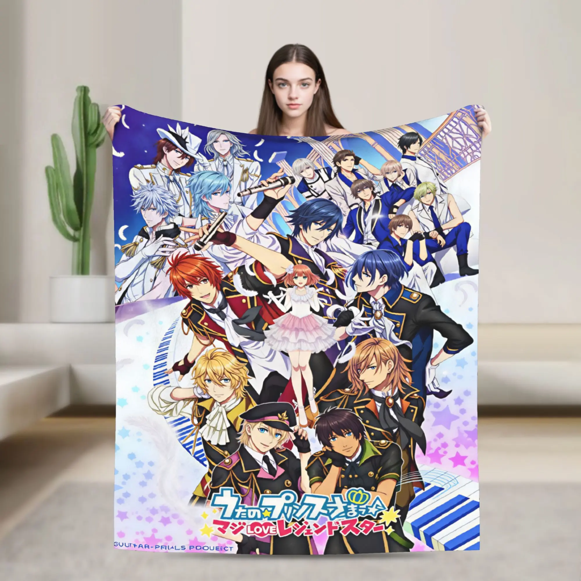 U-Uta no Prince-sama Hijirikawa Masato   Blankets  Warm Soft Novelty For Couch Chair Sofa Bed Picnic Flannel Bedspread Bed Cover