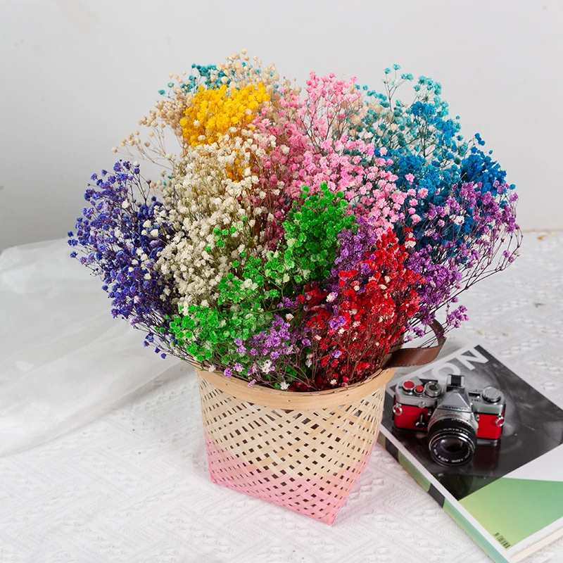 

80g Natural Dried Flowers Preserved Gypsophila Paniculata Fresh Baby Breath Bouquet Boho Home Table Decor for Wedding Decoration