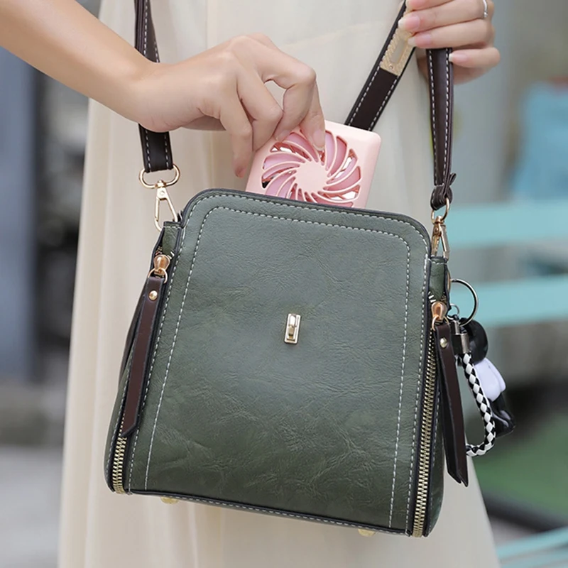 2-Speed Portable Mini Fan Compact Mirror Folding Convenient USB Rechargeable Beauty Air Cooling Fan