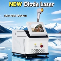 Professional Diode Ice Titanium Laser Body Hair Removal Machine Portable 808 755 Alexandrite Device 3 waves IPL Permanent