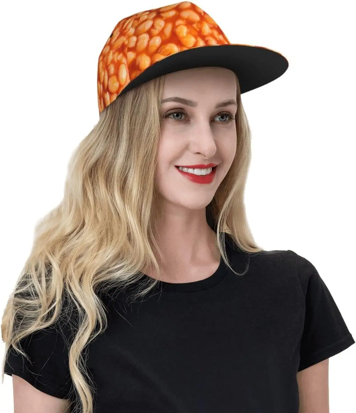 Gorra de béisbol con estampado divertido de comida para adolescentes, gorro con Cierre trasero, estilo Hip Hop, plano, ajustable