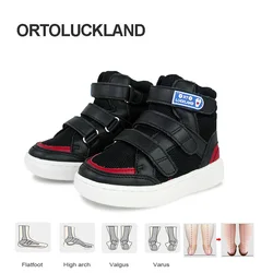 Ortoluckland Children Shoes Kids Boys Orthopedic Sneakers Toddler Baby Girls Running Tiptoe Flatfoot Arch Support Soles Footwear