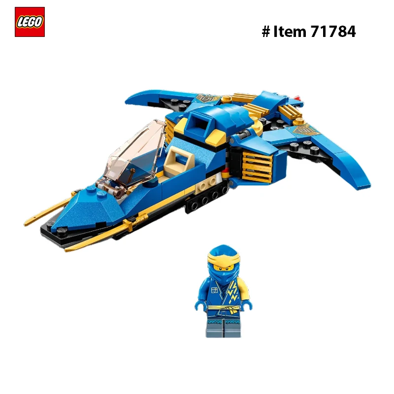 LEGO 71784 NINJAGO Jay’s Lightning Jet EVO , Collectible Birthday Gift Idea for , Kids, Boys and Girls Ages 6 and Up