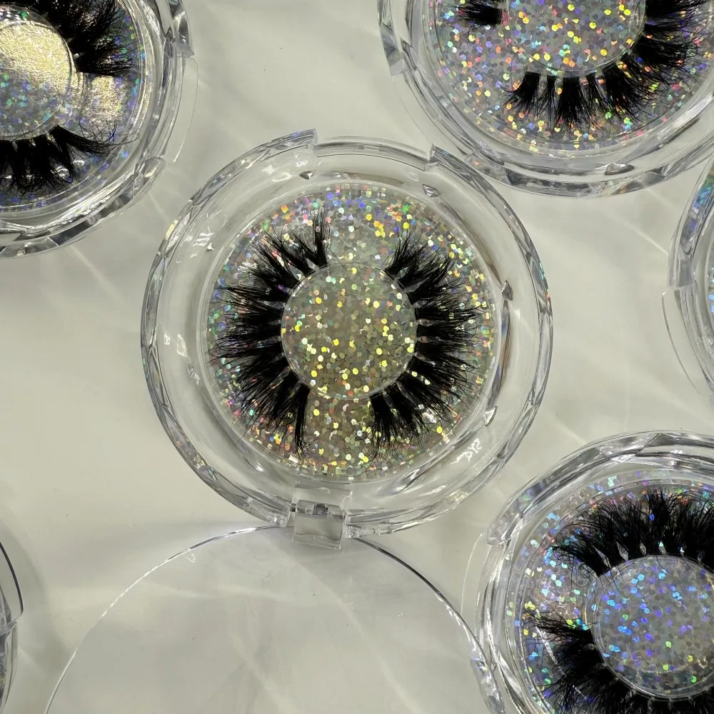20 paia per lotto Fascia invisibile Ciglia naturali Ciglia di visone Fascia trasparente Ciglia di visone al 100%