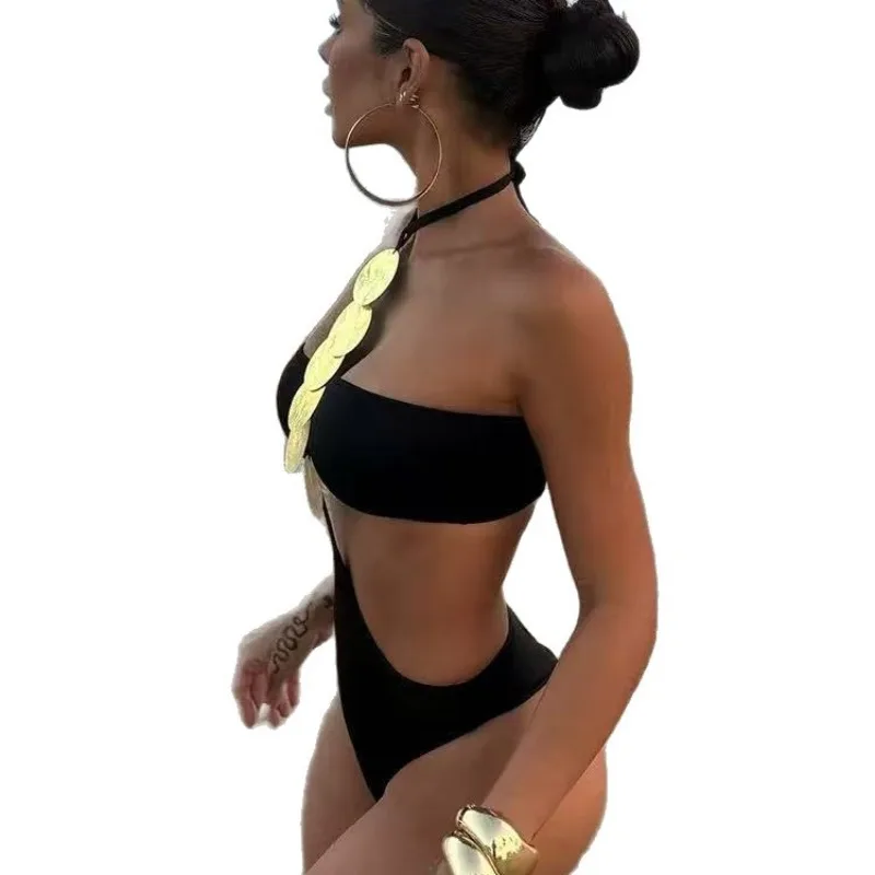 Swimming Suit for Women Monokini Sexy Bathing Suit 2025 Halter Swimwear One Piece Swimsuit Trikini Cut Out Beachwear Swim Wear view 5