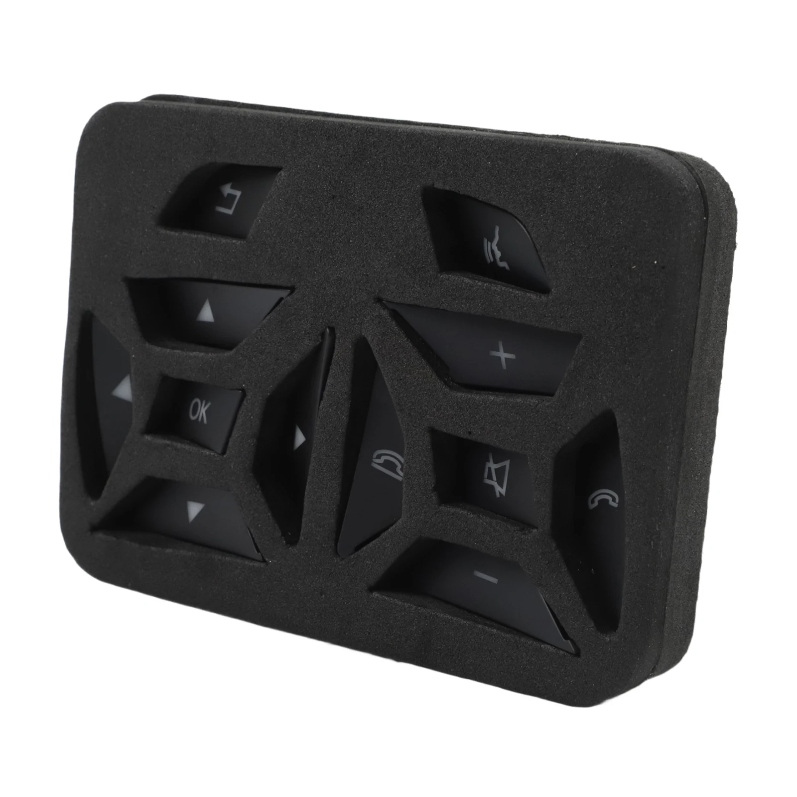 Car Button Covers Steering Wheel Buttons Cover Automotive Interior Styling Complete 12 Piece Set Hassle-free Installation