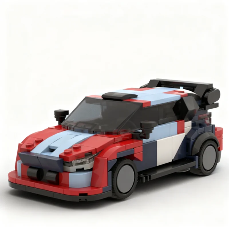 

421PCS MOC City Champions Super Car Hyundai I20 N Rally1 Model Technology DIY Assembly Building Blocks Display Birthday Gift Set