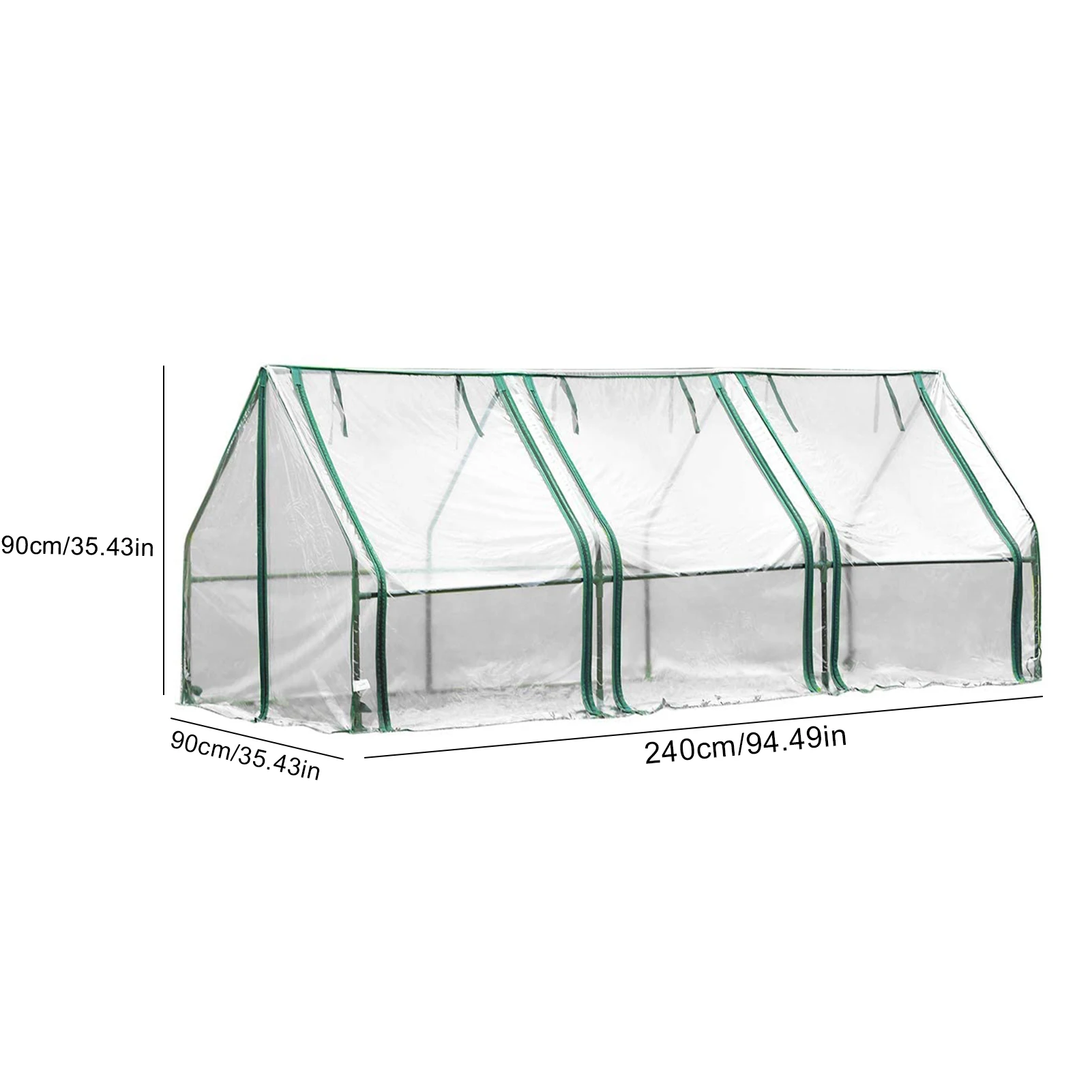 Greenhouses For Outdoors Winter Garden Greenhouse Cover With Doors Small Greenhouse 7.8 X 2.9 X 2.9 Ft Portable Greenhouse Cover