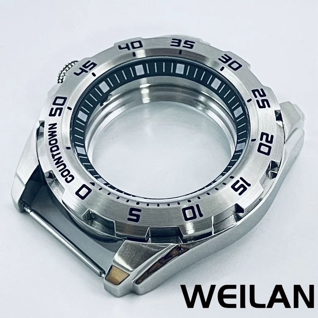 44 ملم للحركات NH34، NH35، NH36، NH38، NH39، NH70 حافظة فضية من الفولاذ المقاوم للصدأ