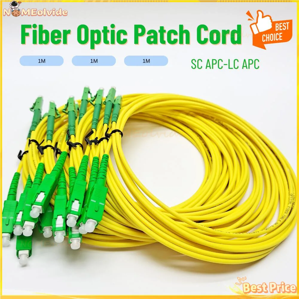 

10 шт./пакет LC/APC-SC/APC симплексный оптоволоконный патч-корд SC-LC одномодовый 9/125 SM FTTH оптический соединительный кабель