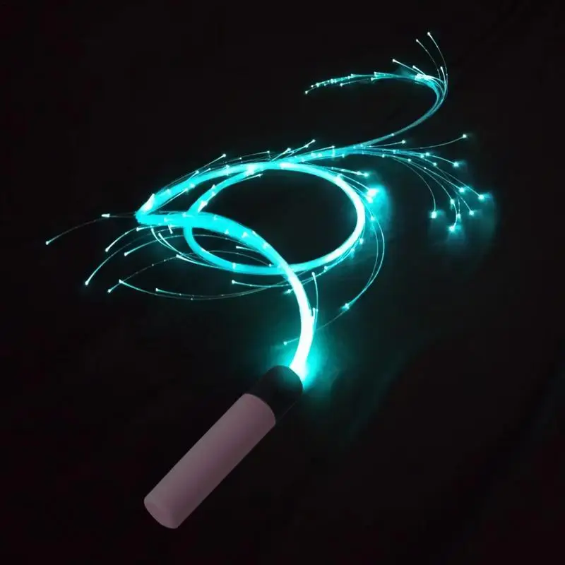 LED Whips LED Light Up Swivel Dancing Fiber Optic Whips Reusable Battery Powered Fiber Optic Whip Glowing Whips With 4 Variable