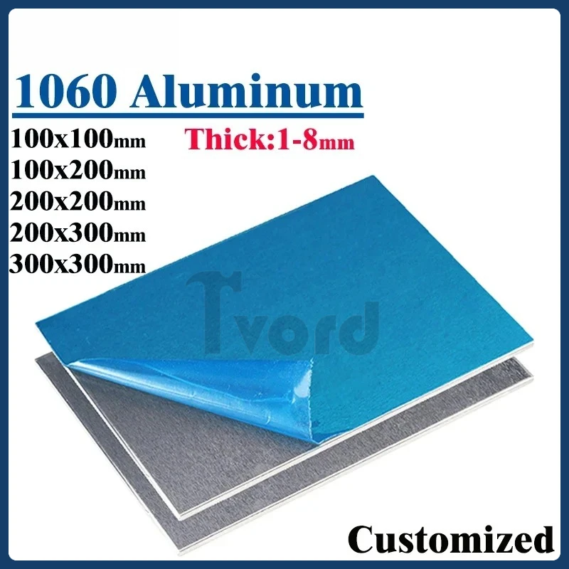 

1060 Aluminum Sheet Plate Width 100 200 300mm Thickness 1mm 2mm 3mm 4mm 5mm