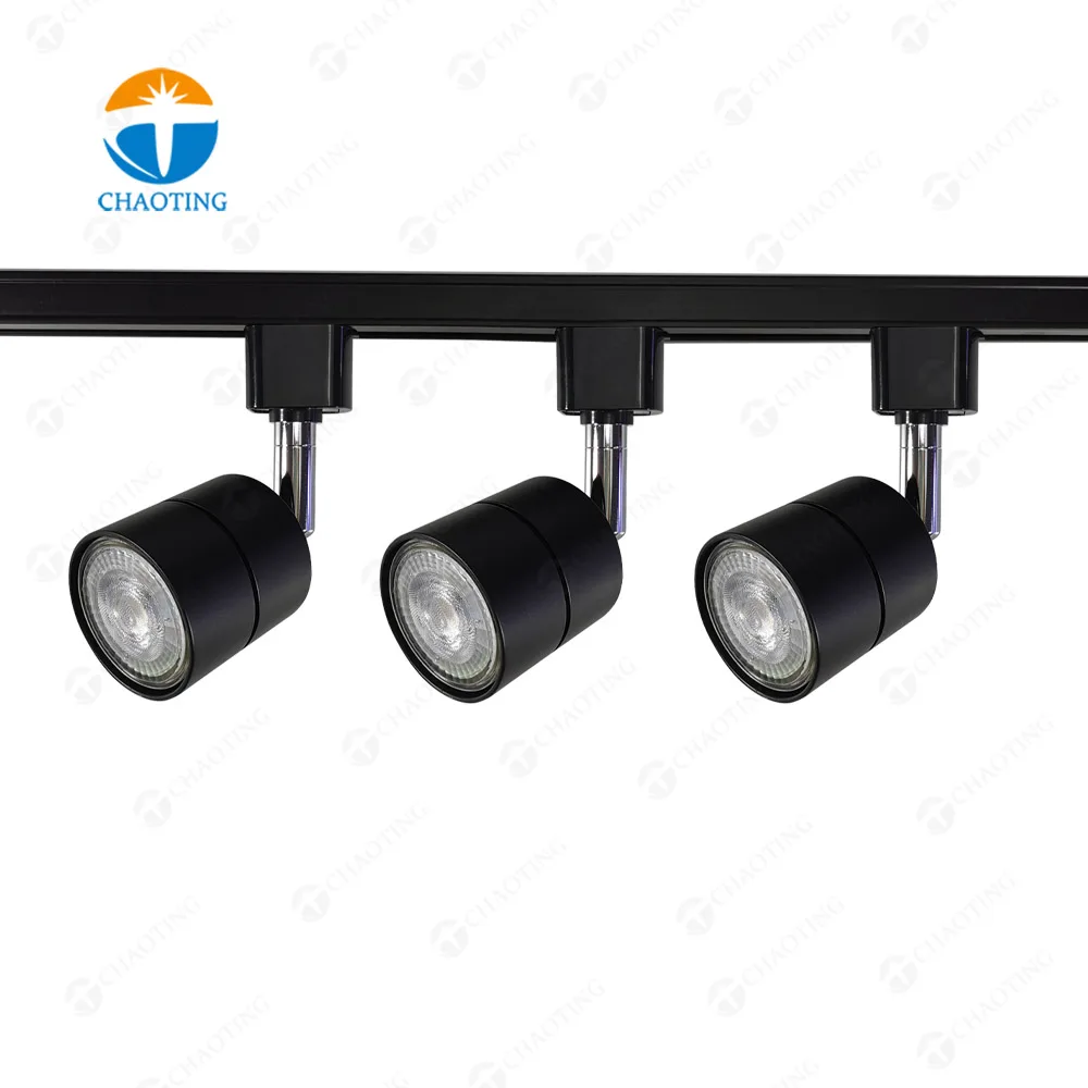 

Surface Mounted Spot Euro MR16 Rail Spotlights Adjustable 360 Degree Ceiling Led Track Lamp Fixture Gu10 Track Light Housing