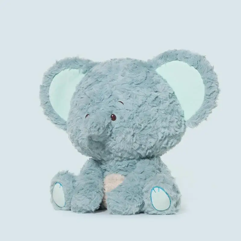 Oreiller en Peluche Éléphant Doux à Câliner pour Enfant Garçon et Fille, Jouet de Collection