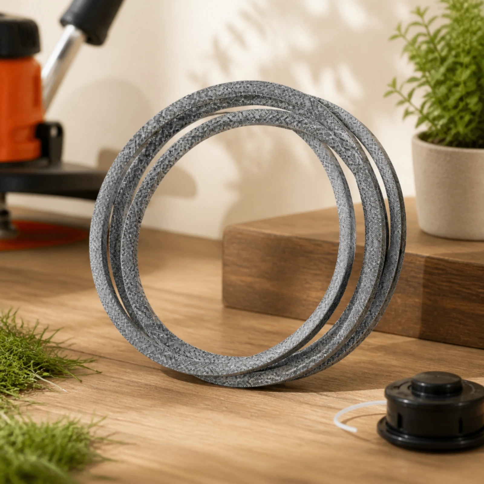 Mower Drive Belt Replacement Deck Belt with Kevlar Compatible Wear-Resistant for Landscapers, Garden Tractor