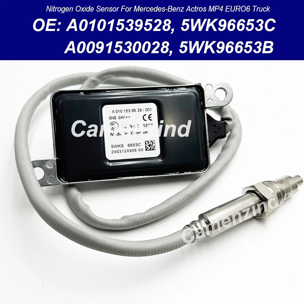 

High Quality 24V NOx Sensor Downstream A0101539528 5WK96653C A0091530028 5WK96653B For Mercedes-Benz Actros MP4 EURO6 Truck