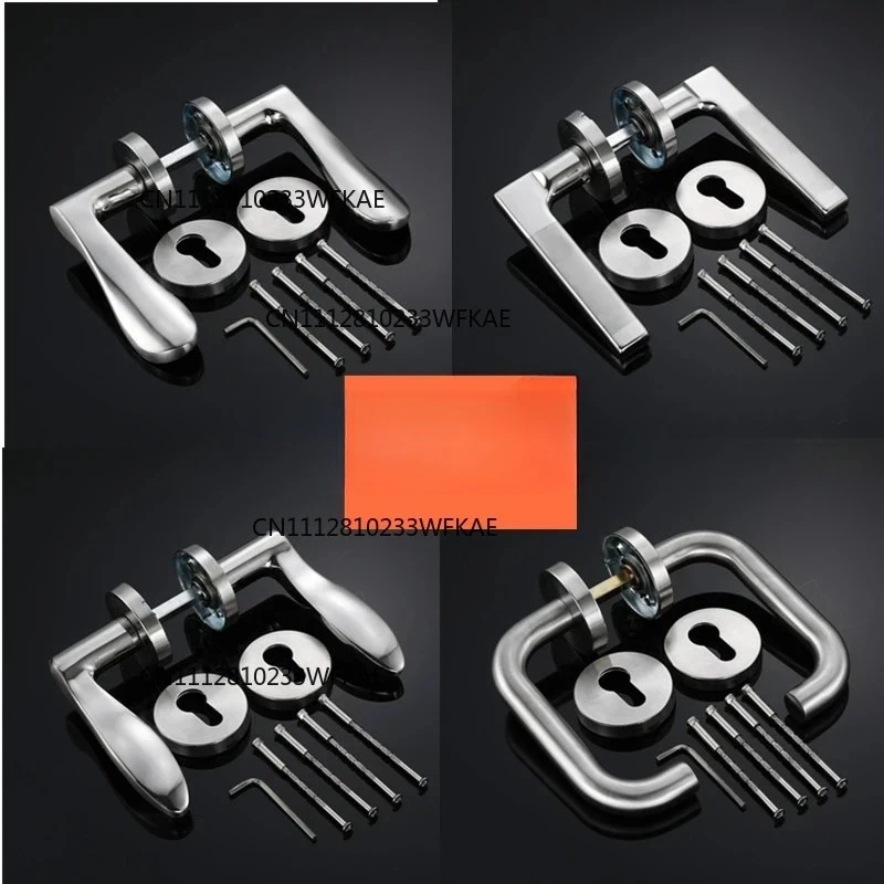 1Set Stainless Steel Universal Door Knob Bedroom Split Lock Handle Door Handle Hardware Door Handles For Interior Doors