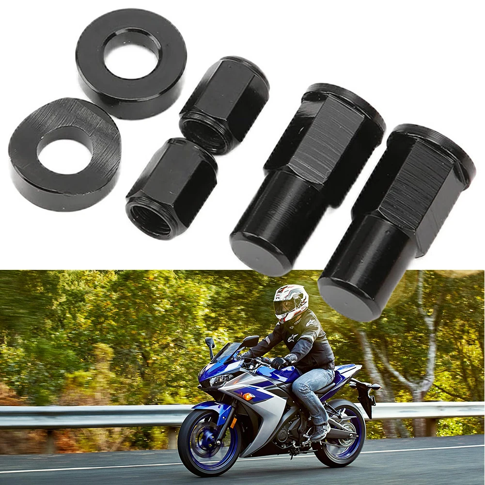 Covers Rim Lock Nuts Effective Rim Protection Rim Lock Nuts With 8mm X 1.25mm Bolts 6061-T6 Aluminum Black For Car