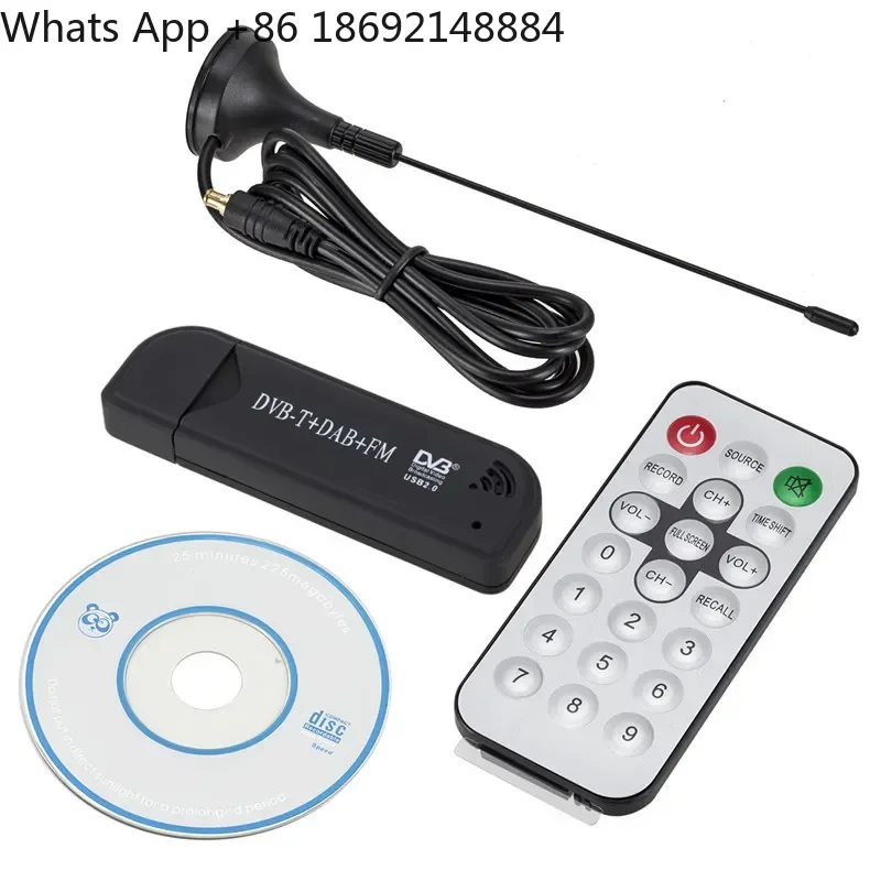 

USB 2.0 Digital DVB-T + SDR Dongle T2/C/FM/ISDB-T Converter for TV Tuner