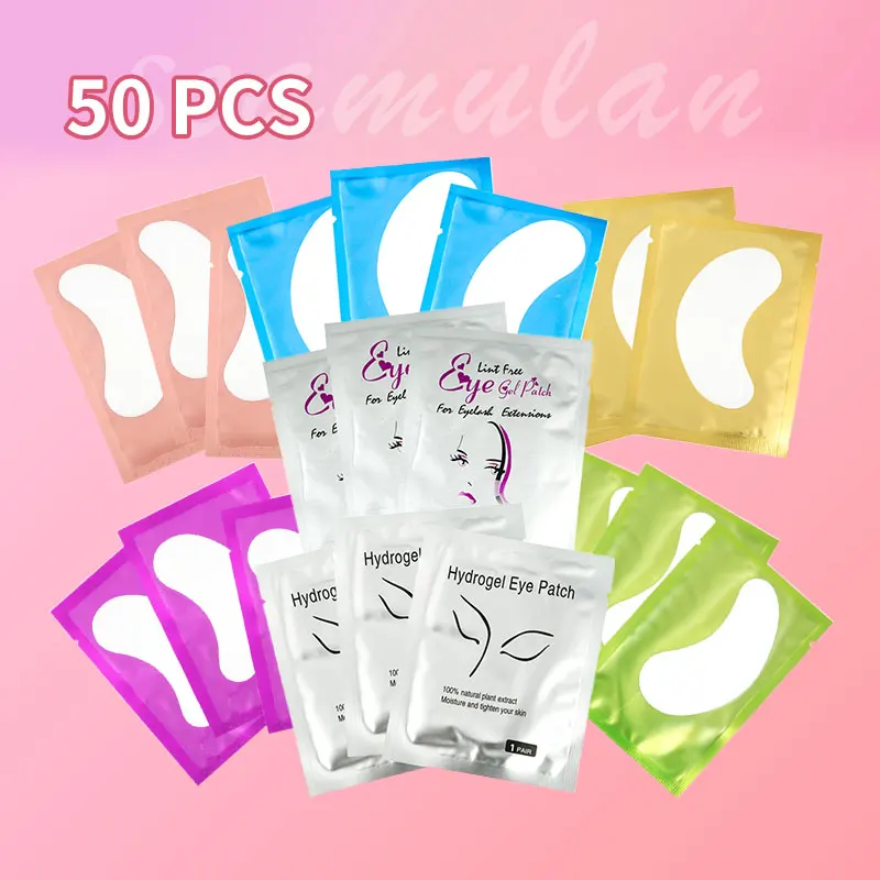 50pcs Eyelash Extension Patch Grafted Eyelash Extension Eye Paper Patch Under The Eye Pad Hydrating Eye Paper Patches Makeup