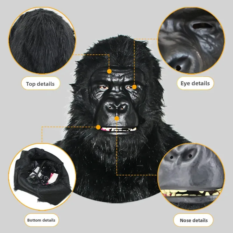 

Plush Fox With Movable Mouth Full Head Dog Wolf Masks Realistic Animal Mask Halloween Party Cosplay Costume Props fy1;