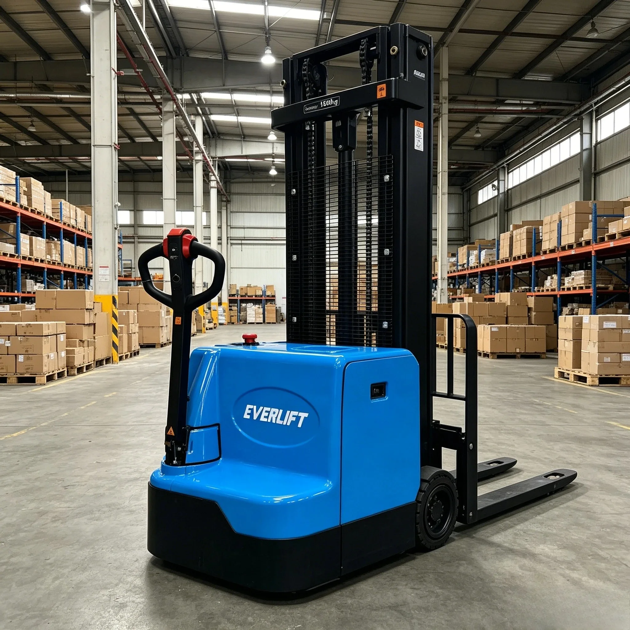 Strong Load-bearing Manual Platform Stacker Electric Pallet Stacker 5 M Tray Stacker Trolley Sideways Forklift Stackers Custom