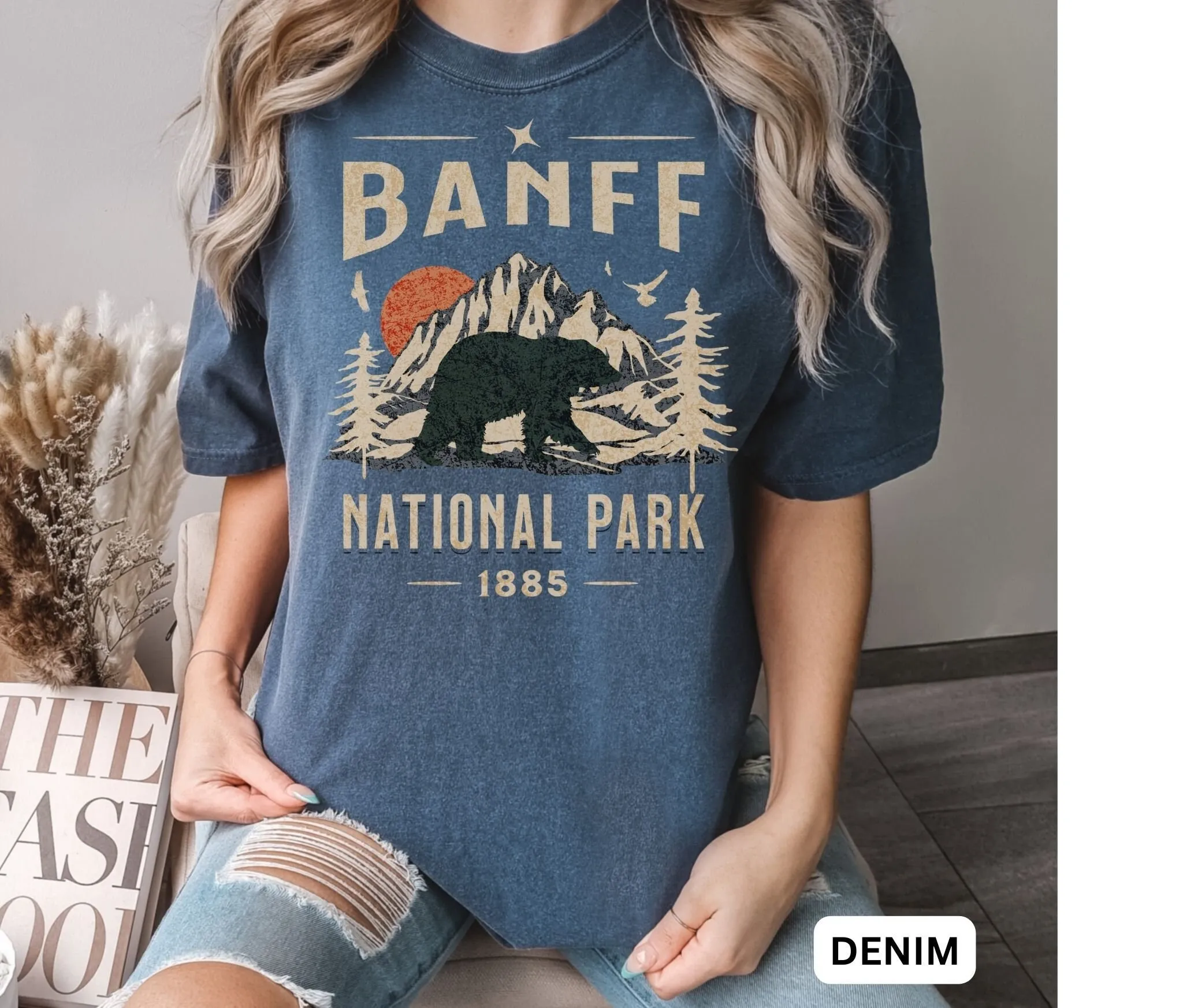 Banff National Park T Shirt Canada Bear Comfort Colors Souvenir Hiking Nature