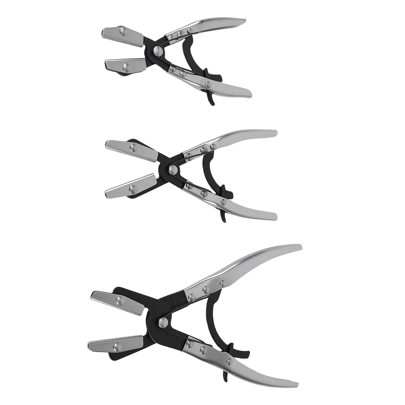 

3PCS Ratcheting Hose Pinch Off Pliers For Automotive Radiator Fuel Line 8-12"