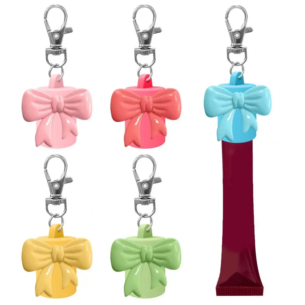 Lipstick Keychain Lipstick Cap for Summer Fridays Keychain Lipstick Cap Holder Quick Switch Lip Gloss Tube for Backpack view 6