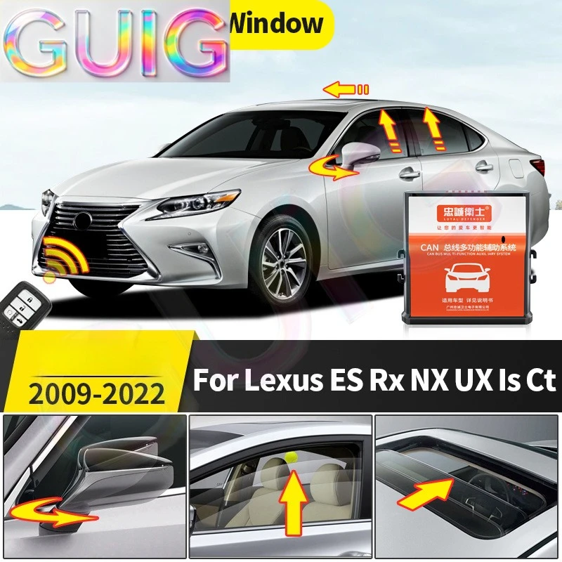 Image of Für 2009-2022 Lexus ES RX NX UX IS CT: Automatisches Fensterschließ- und Spiegelklappzubehör 450h 350h 350 400h 300h 200 450