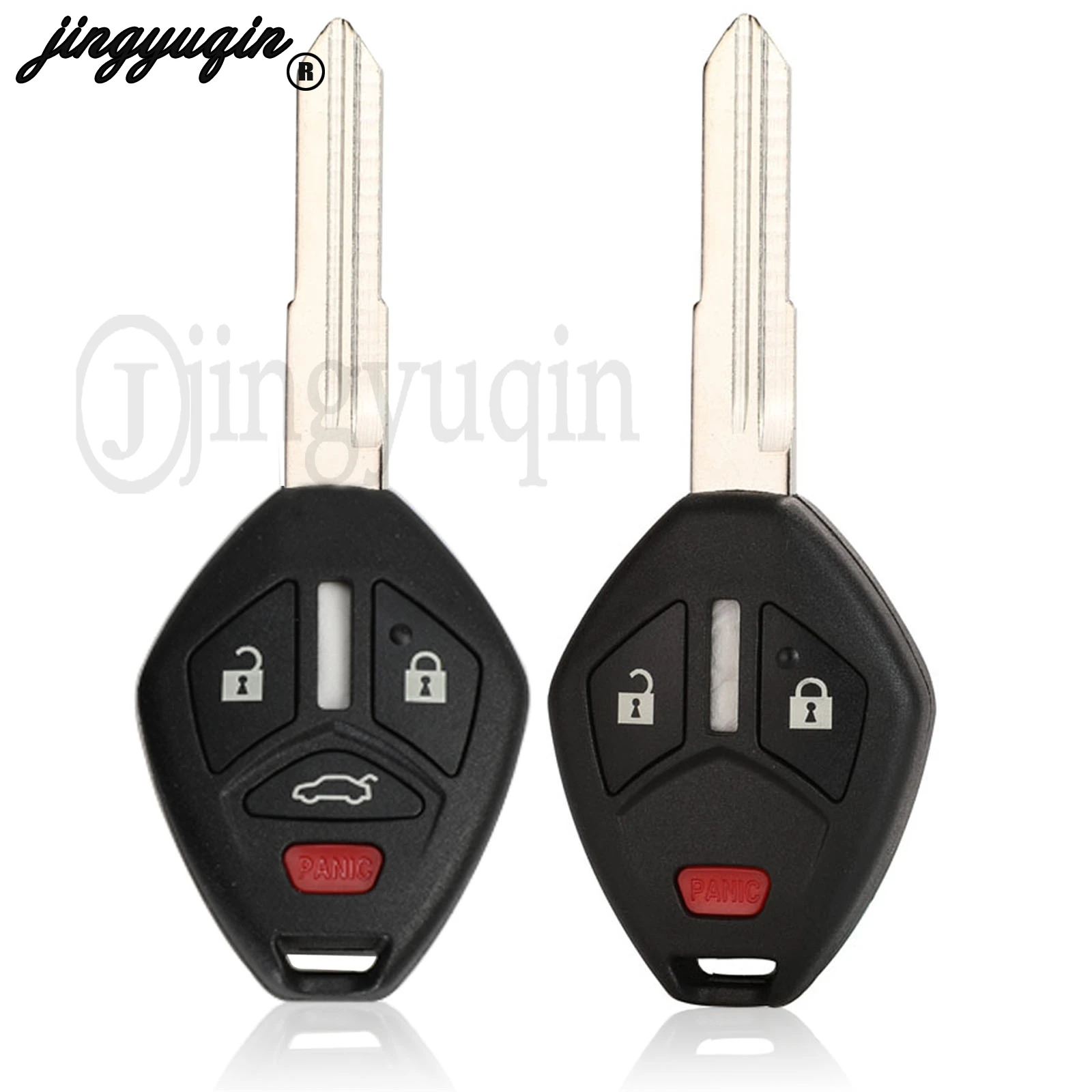 

jingyuqin Fob For Mitsubishi Lancer Outlander Endeavor Galant MIT11R Blade Remote Key Shell Case 2+1/3+1 Buttons Car Key Style