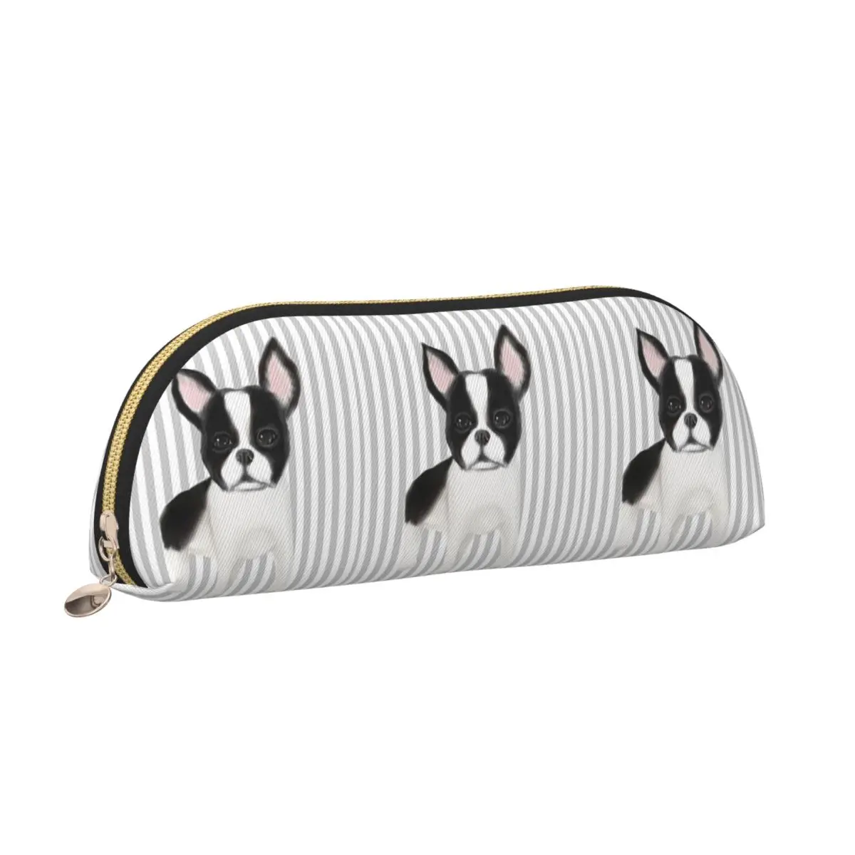 

Пеналы Бостон-терьера, пенал для хранения канцелярских принадлежностей, большая коробка для ручек, сумка-карандаш для мальчиков и девочек, подарки