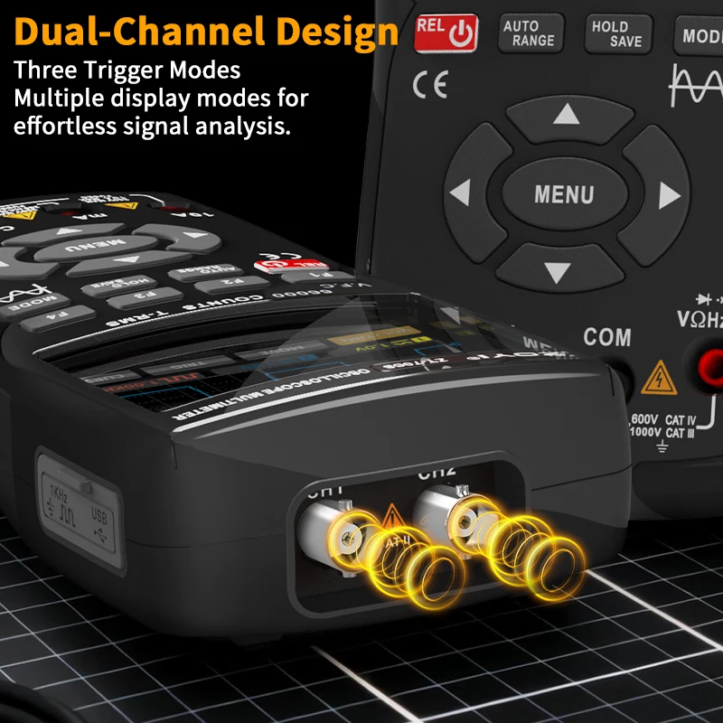 Auto-Oszilloskop-Multimeter ZOYI ZT-706S 3-in-1 True RMS Digitalmultimeter mit Signalgenerator für Fahrzeugreparatur – Detail 3
