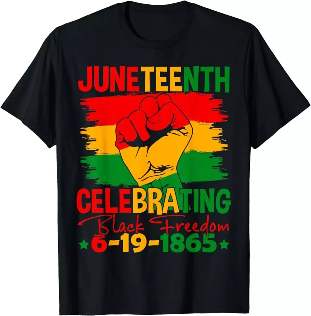 Juneteenth Flag Celebrating Black Freedom Juneteenth 1865 Gift Unisex T-Shirt