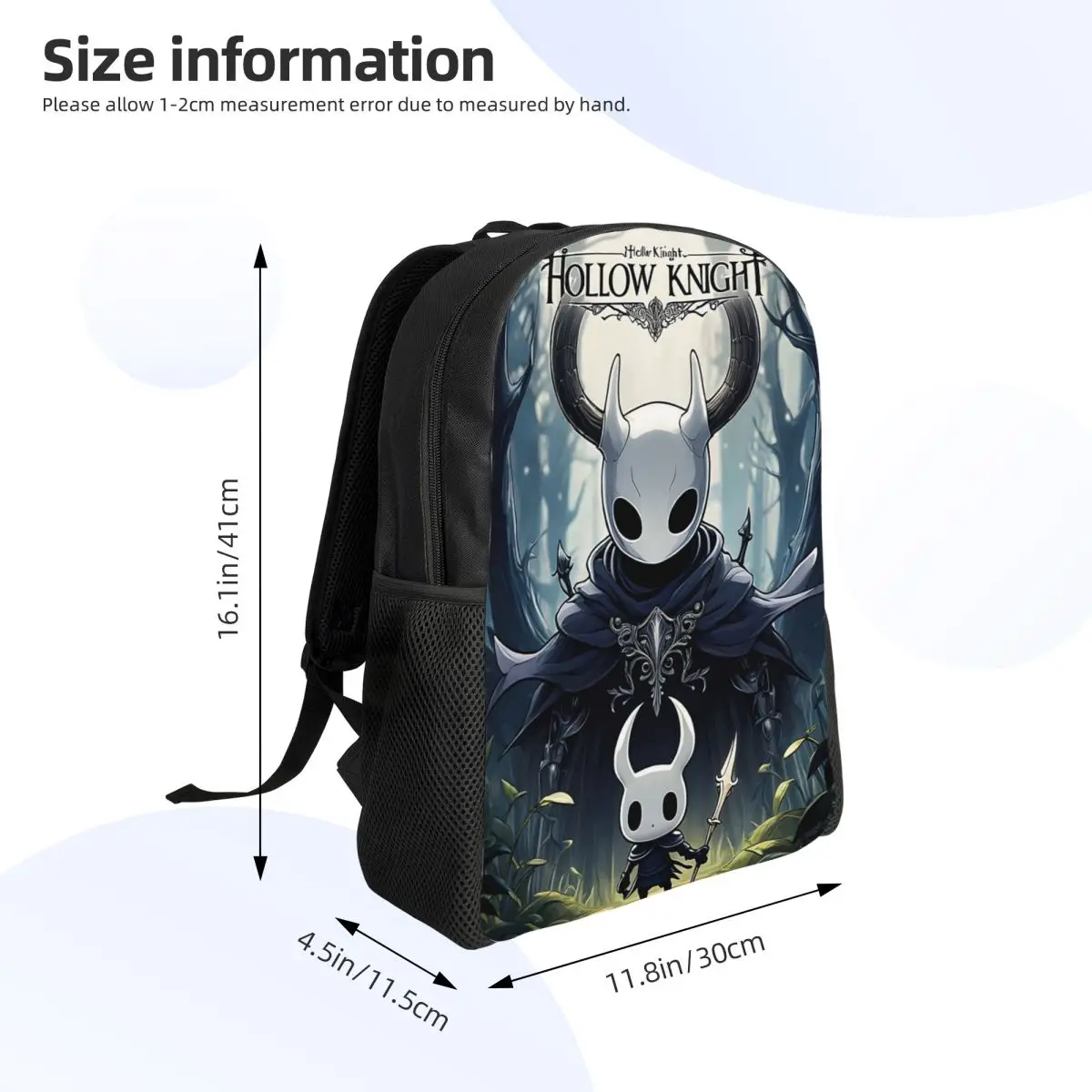 Hollow Knight Student Backpack School Bag Hiking Travel Daypack for Boys Girls Fashion Bookbag Shoulder Bags
