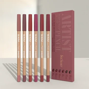 Face Secret Artist Shape Sculpt Lip Liner Pencil Set, Weightless Precise Liner with Super…